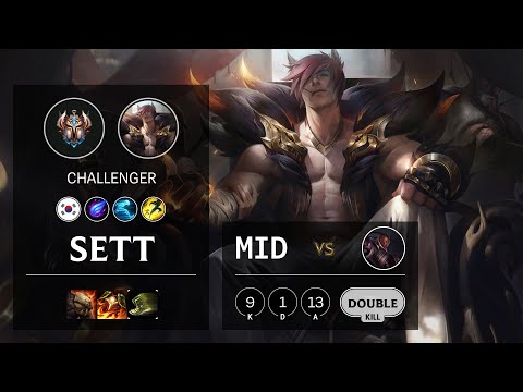 Sett Mid vs Lucian - KR Challenger Patch 10.16