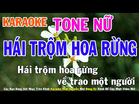 Hái Trộm Hoa Rừng Karaoke Tone Nữ Nhạc Sống - Phối Mới Dễ Hát - Nhật Nguyễn