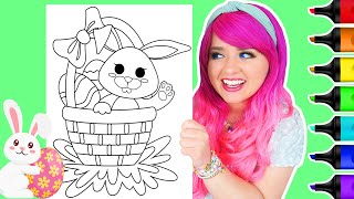 Coloring an Easter Basket 🧺 Coloring Page | Ohuhu Art Markers