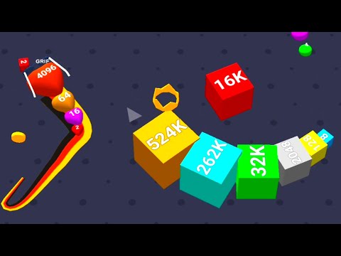 CUBE ARENA 2048 - Merge Numbers, Snake io Gameplay, Level Up Cube, Mobile Games New Update