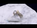 video - Mokume Twist Engagement Ring with a Platinum Bezel