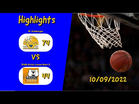 U18 BC Grimbergen -  Stella Artois Leuven Bears B (recap)