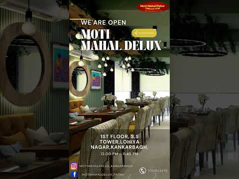 Bem-vindo ao Moti Mahal Delux Kankarbagh. #shorts