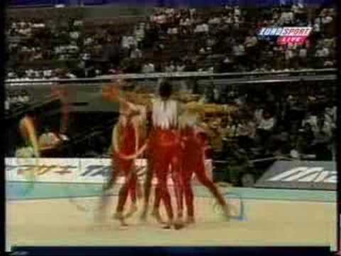 Greece  3 ribbons + 2 hoops World Ch. Osaka 1999
