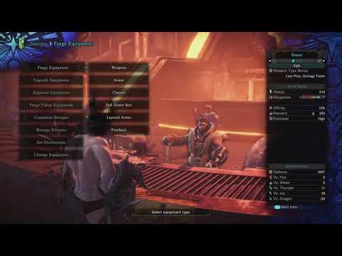 Monster Hunter World: Iceborne Sidequests - Layered Armor - Buff Body α +