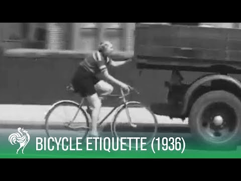 Bicycle Etiquette For The Road (1936) | Sporting History