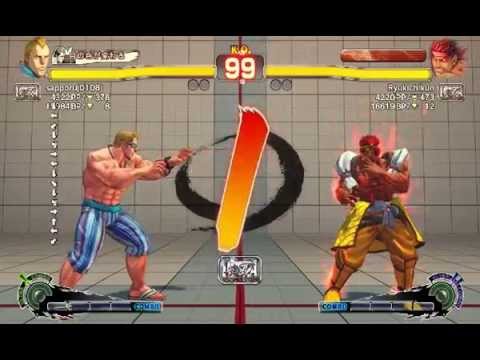 USF4：sapporuj0108j (Abel) vs Ryukichikun (Evil Ryu)