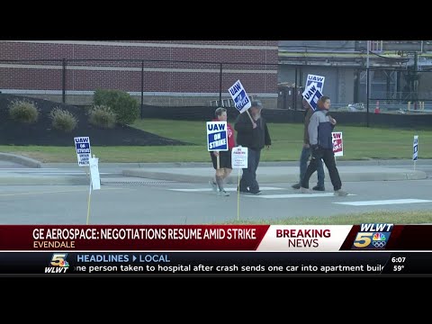 Striking UAW workers, GE Aerospace back at negotiation table as strike hits second week