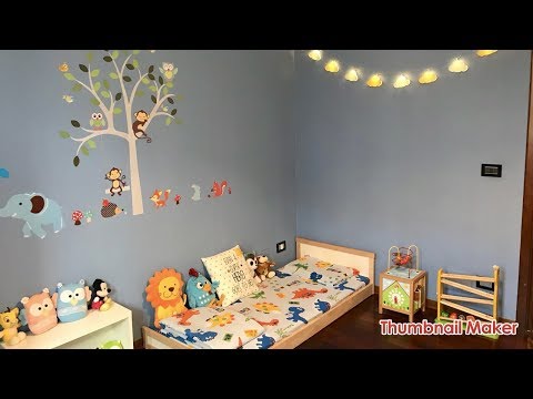 Simpatico elefante famiglia con cuori adesivi da parete per cameretta bambini stanza adesivi da parete 30/ w x11.8 H grigio