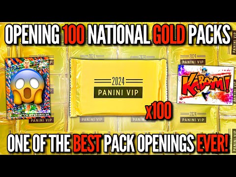 I OPENED 100 PANINI NATIONAL VIP GOLD PACKS FOR ONE OF THE BEST PACK OPENINGS EVER (INSANE HITS)! 😱🔥
