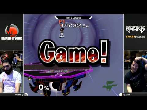 Arcadian FEB 2016 - Phake (Marth) vs DShi (Falco) - SSBM Losers Top 8