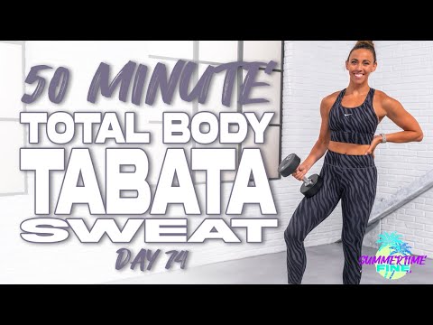 50 Minute Total Body Tabata Sweat Workout | Summertime Fine 3.0 - Day 74