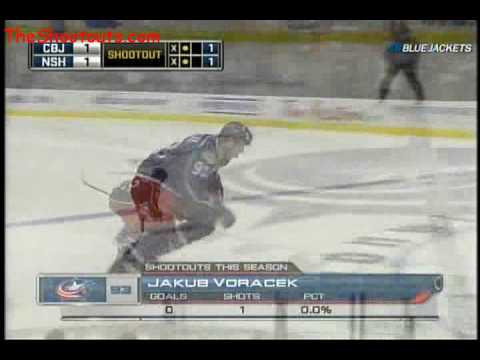 Nashville Predators (1) @ Columbus Blue Jackets (2) Shootout December 11, 2008