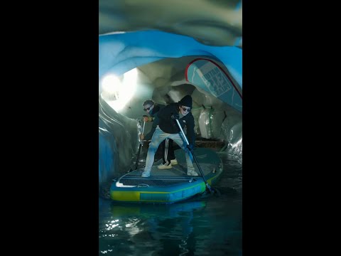 Stand Up Paddling Inside a Glacier?! ❄️ Nature Ice Palace, Hintertux