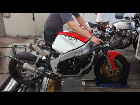 Yamaha FZR 1000 screamer dyno run