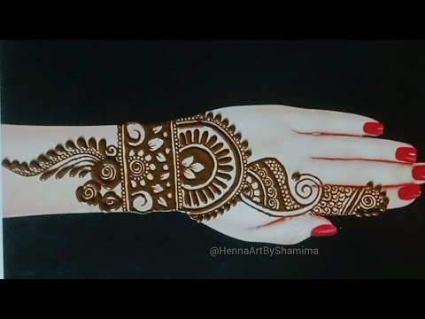 Beautiful Heavy Bridal Henna Design  || Latest Indian Mehndi Design Tutorial ||Dulhan Mehndi design
