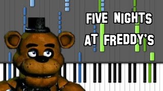 Five Nights At Freddy's Song on Piano (Original by The Living Tombstone)