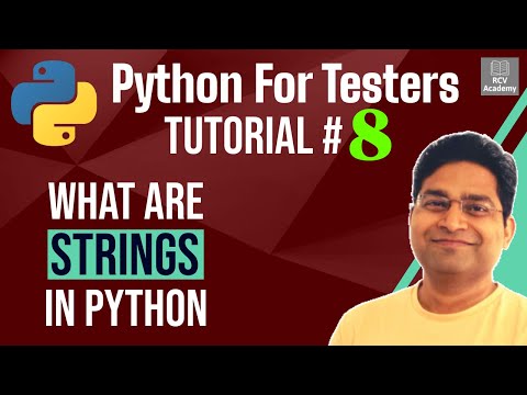 Python for Testers 8 What are Strings in Python
