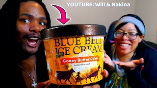 NEW BLUE BELL ICE CREAM GOOEY BUTTER CAKE Food Review!