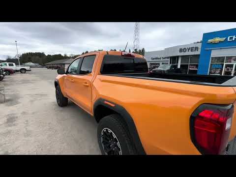 2026 GMC Canyon Crew Cab Short Box 4-Wheel Drive AT4 in Orange for sale at Boyer Chevrolet Buick GMC Bancroft in Bancroft, ON