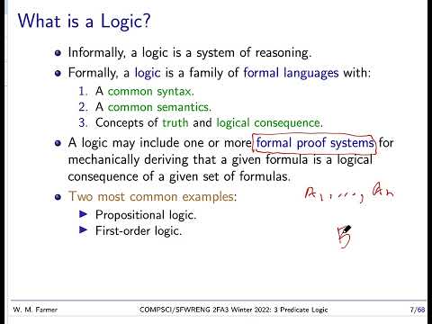 3a Predicate Logic 2022