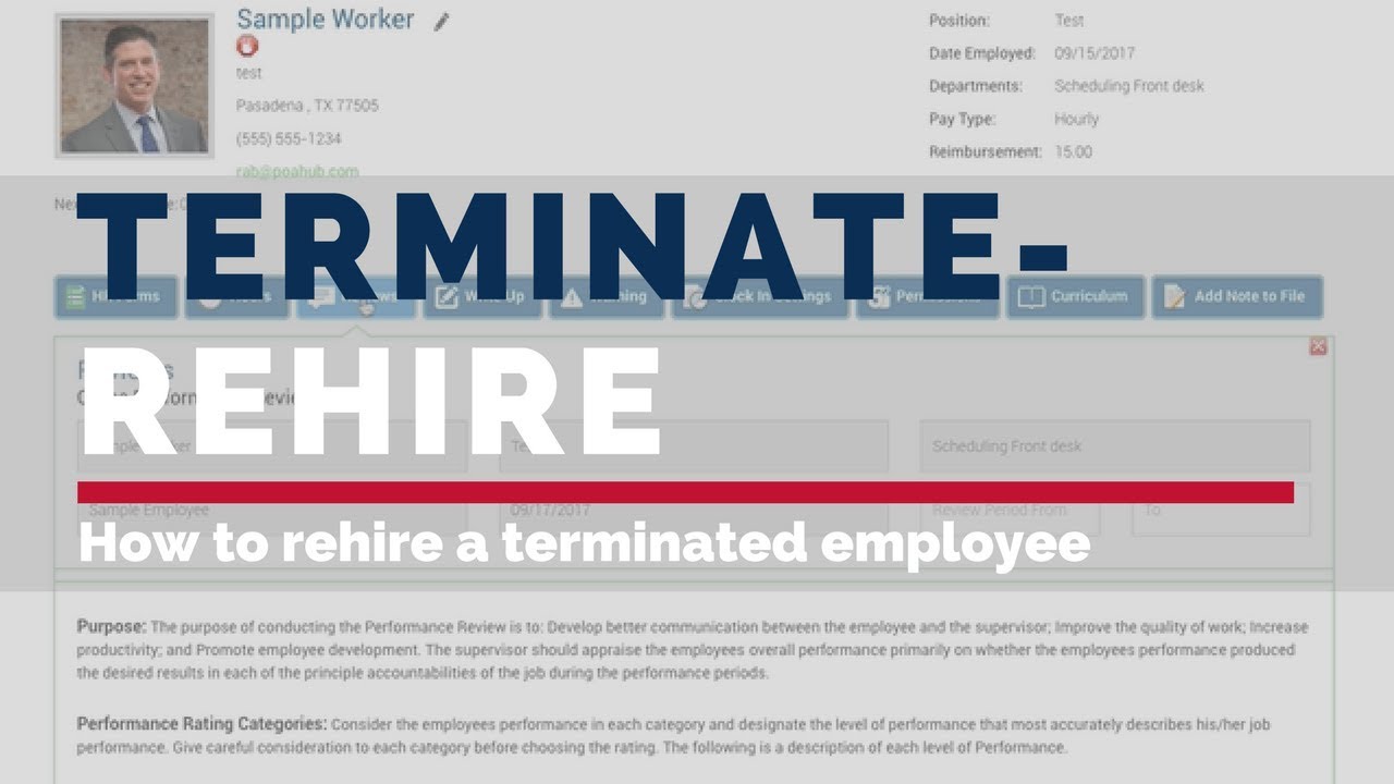 Terminate-Rehire