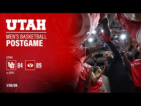 Utah: 84, BYU: 89 | Utah Basketball Postgame Press Conference