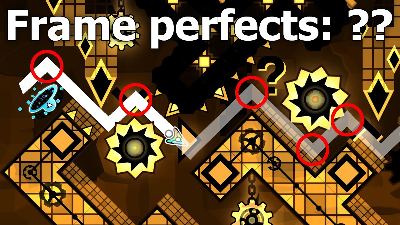 COMBUSTION with Frame Perfects counter — Geometry Dash