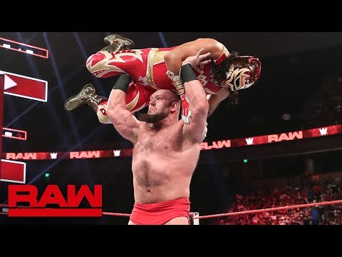 Lars Sullivan attacks Lucha House Party: Raw, June 3, 2019