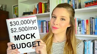 MOCK BUDGET -- $30,000/yr - $2,500/mo | How to Budget