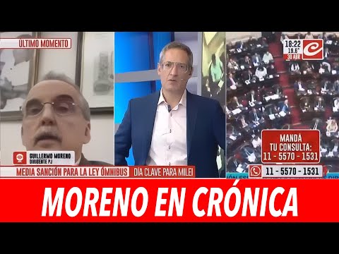 Guillermo Moreno con Tomás Méndez en Crónica  30/4/24