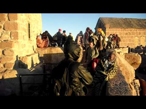 En la cima del monte Sinai. Egipto.