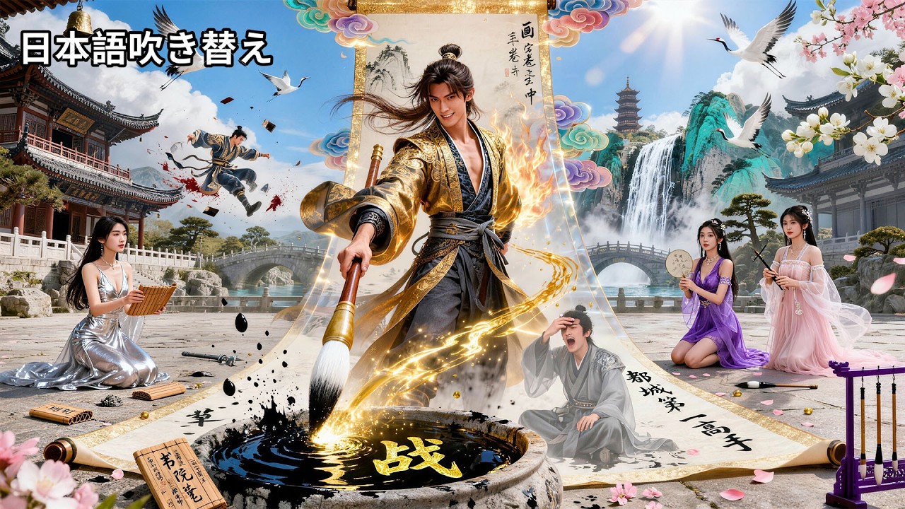 【日本語吹き替え】敵国に追われた元・天下第一の纨绔、白鹿書院で“無能”を演じるはずが…入学早々、宗門の天才も世家の驕子も、指一本で粉砕！皇子が泣き叫ぶ中、全員が跪いた。