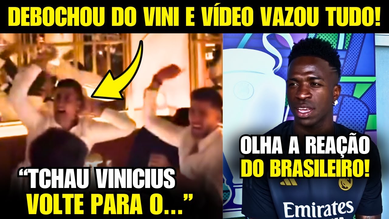 🚨 Olha o VÍDEO QUE VAZOU DO RODRI DEBOCHANDO DO VINI na FESTA PÓS BOLA DE OURO ONTEM!