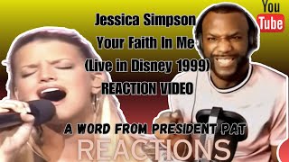 Jessica Simpson - Your Faith In Me (Live in Disney 1999) -REACTION VIDEO