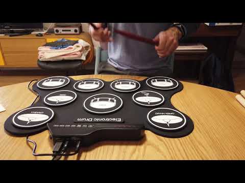 פד תופים אלקטרוני נייד כולל פדלים לילדים ולמתחילים iword G4009 9