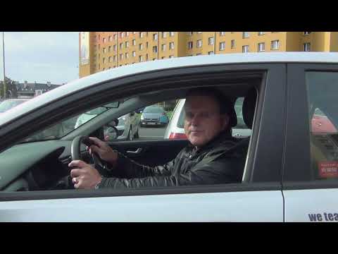 The most difficult perpendicular parking with the front to the right, part 2 Driving School Kursa...