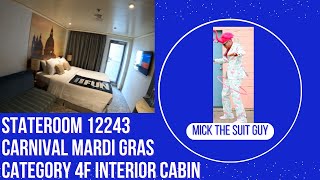 Cabin 12243, a category 4F Interior cabin on Carnival Mardi Gras