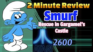 Smurf on the Atari 2600 2 minute review #videogames #gaming #review #atari #retrogaming