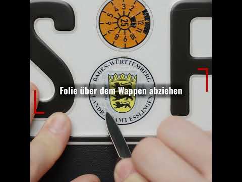 Sicherheitscodes auf Kfz-Kennzeichen freilegen | einfach erklärt