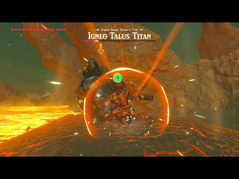 The Legend of Zelda: Breath of the Wild Boss 11 - Igneo Talus Titan