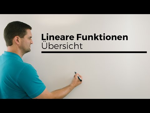 Lineare Funktionen, Übersicht mit fast allem;), Geraden | Mathe by Daniel Jung