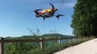 Parrot AR.Drone 2.0 flying over Lake - don't worry it went back safely!
