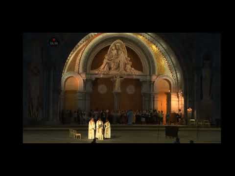 Santo rosario de misterios gozosos desde el santuario norte-dame de lourdes