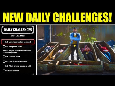 New Red Dead Online Daily Challenges List April 6 (4/6/19) Daily Challenges in Red Dead Online!