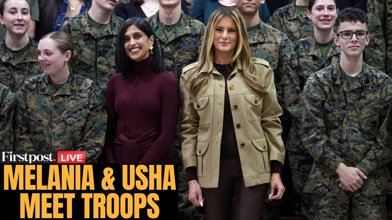 LIVE: Melania Trump & Usha Vance Visit Military Service Members and Families in North Carolina |N18G