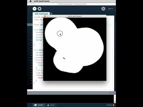 Processing Ex45 Key Pressed Variable