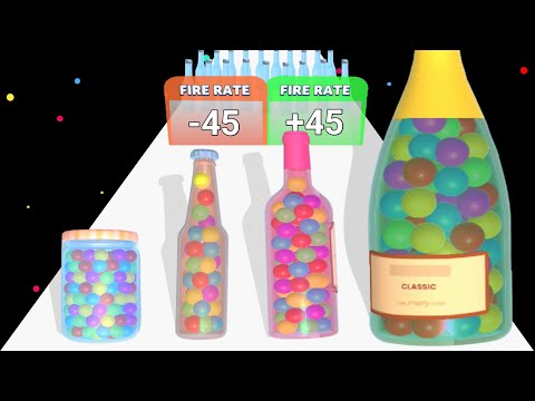 BOTTLE RUNNER GUN 3D - Max Level ASMR Gameplay #asmrgameplay #satisfyingasmr #levelup