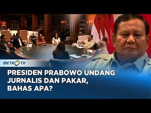Presiden Prabowo Diskusi Bersama Jurnalis dan Pakar