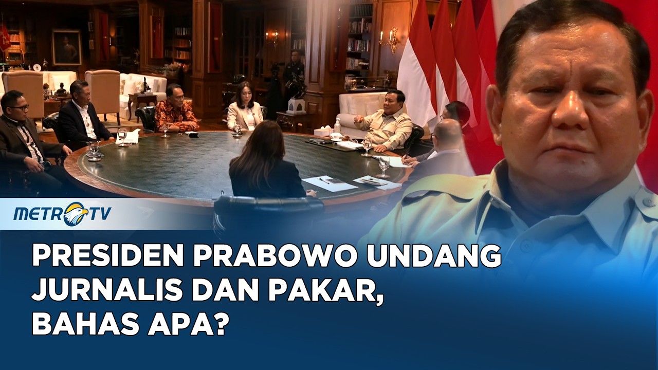 Presiden Prabowo Diskusi Bersama Jurnalis dan Pakar